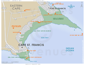 Street Level Cape St Francis Map