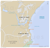 Street Level Cintsa Map
