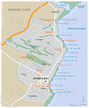 Street Level Jeffreys Bay Map