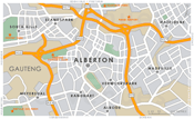 Street Level Alberton Map