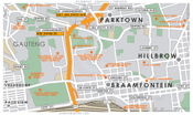 Street Level Braamfontein Map