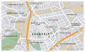 Street Level Edenvale Map