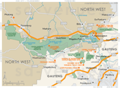 Street Level Magaliesberg Map