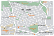 Street Level Melville Map