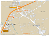 Street Level Muldersdrift Map