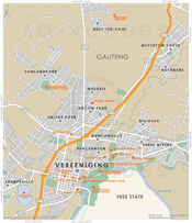 Street Level Vereeniging Map