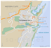 Street Level Plettenberg Bay Map