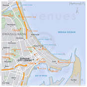 Street Level Durban CBD Map