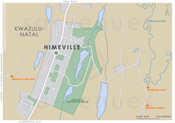 Street Level Himeville Map