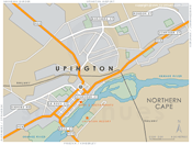 Street Level Upington Map