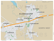 Street Level Klerksdorp Map
