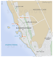 Street Level Bloubergstrand Map