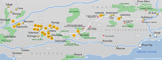 Detailed map of Route 62