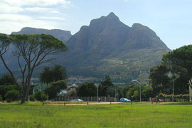 The view from Rondebosch Common