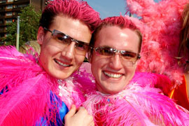 Pink Loerie Mardi Gras