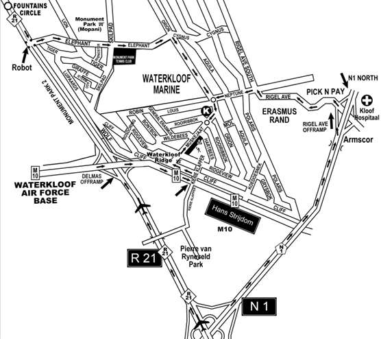 Kambro B&B and Conferencing Map