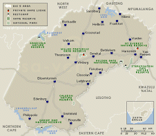 Click to view �
Free State Game & Nature Reserves Map