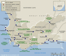 Click to view �
Western Cape Game & Nature Reserves Map
