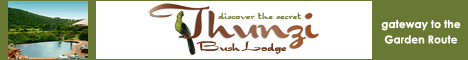 Click to go to » Thunzi Bush Lodge
Ultimate exclusivity 25 km from Port Elizabeth