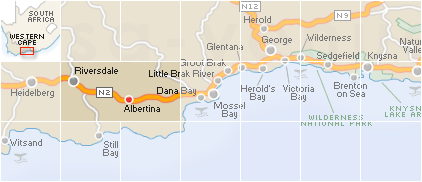 Accommodation in Albertinia