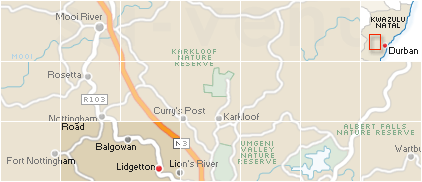 Accommodation in Lidgetton