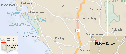 Accommodation in Riebeek Kasteel