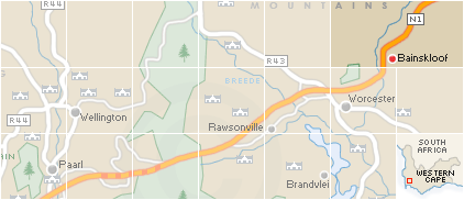 Accommodation in Bainskloof