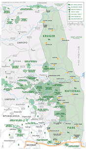 Kruger National Park Map