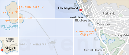 Accommodation in Bloubergstrand