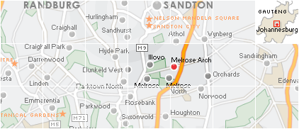 Accommodation in Melrose Arch