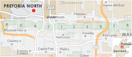 Pretoria North Search by Map