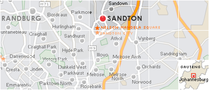 Sandton CBD Search by Map