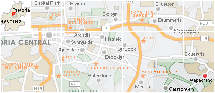Wapadrand Search by Map