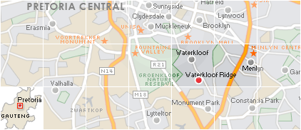 Accommodation in Waterkloof Ridge