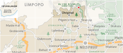 Accommodation in Blyde River Canyon