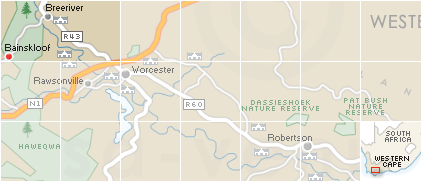 Accommodation in Bainskloof