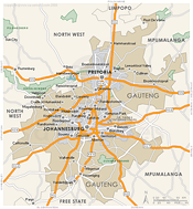 Gauteng Search by Map