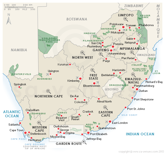 Map Of South African Provinces. Click on the South African