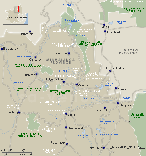 Kaart Panorama Route
