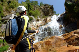 Abseiling in the Kaaimans Gorge