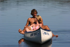 Canoeing on the Knysna Lagoon