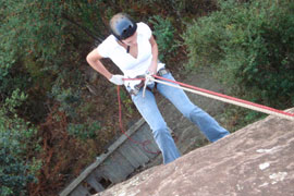 Abseiling in the Drakensberg
