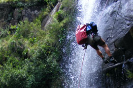 Kloofing or Canyoning
