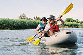 Canoeing on the Orange River