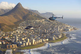 Helicopter Flip over Cape Town