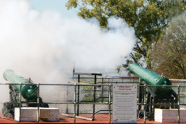 Watch the firing of the Noon Day Gun