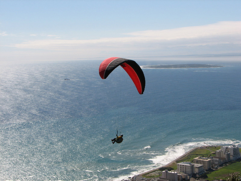 Paragliding is offered throughout South Africa but is most spectacular