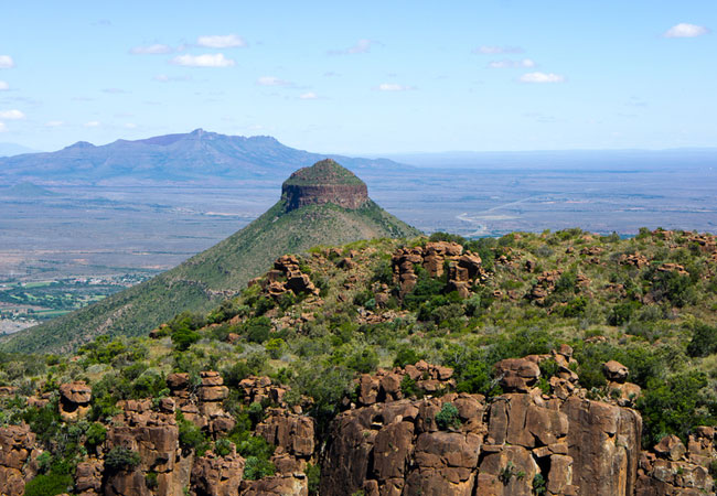 View of the karoo from the valley of desolation
