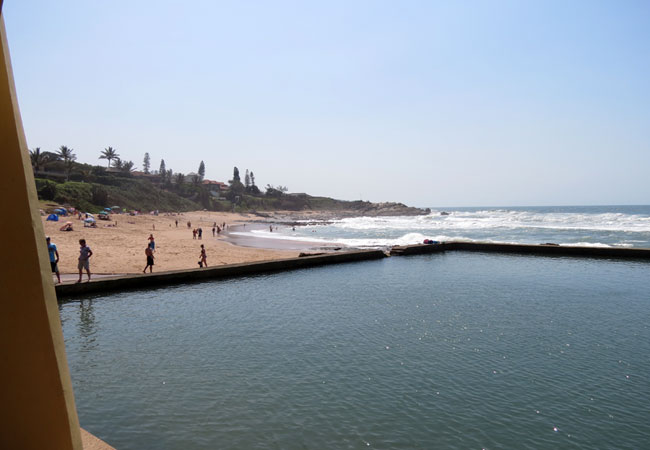 Tidal pool and beach