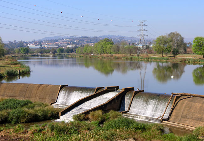 Camps Drift - start of the annual Dusi Canoe Marathon